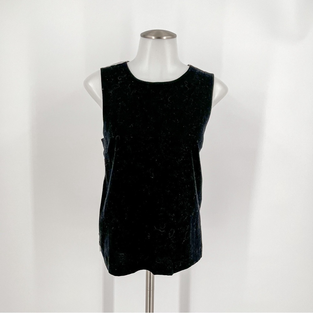 Banana Republic mixed fabric top with a slit